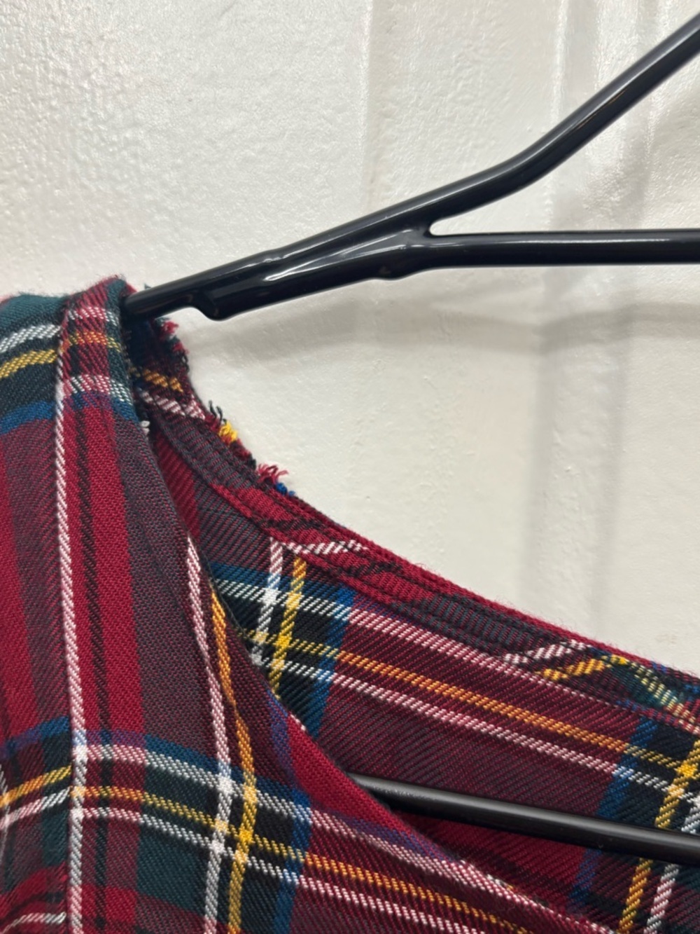 Sanctuary Red Plaid Ruffle Long-Sleeve Blouse - Picture 9 of 9